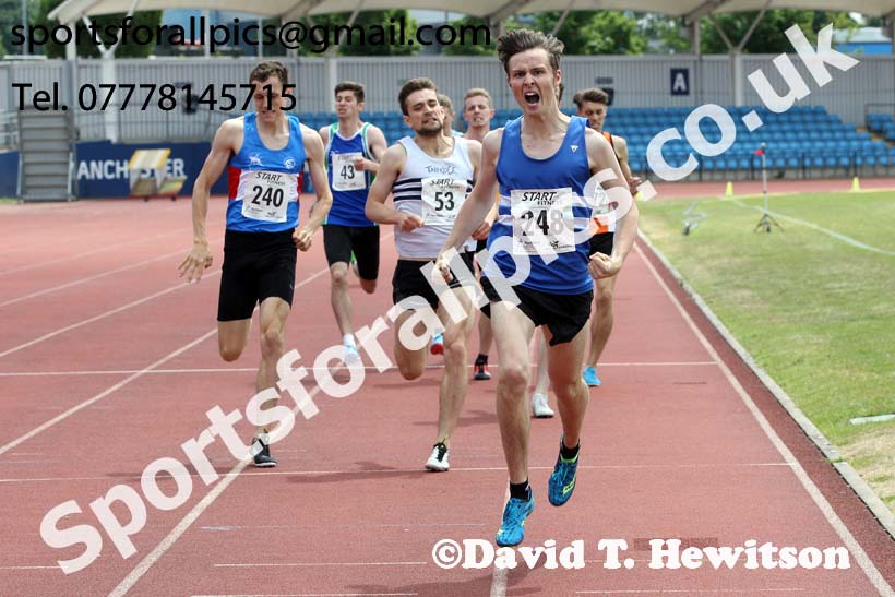 Senior mens 800 metres, Northern Senior and Under-20s Champs., Sports City, Manchester. Photo: David T. Hewitson/Sports for All Pics